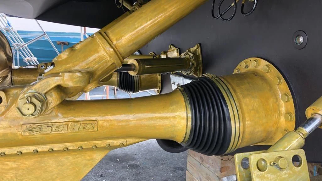 a close-up of a machine aboard VIXEN Yacht for Sale