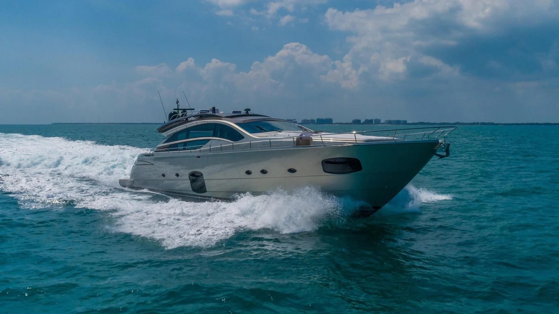 a boat on the water aboard VIXEN Yacht for Sale