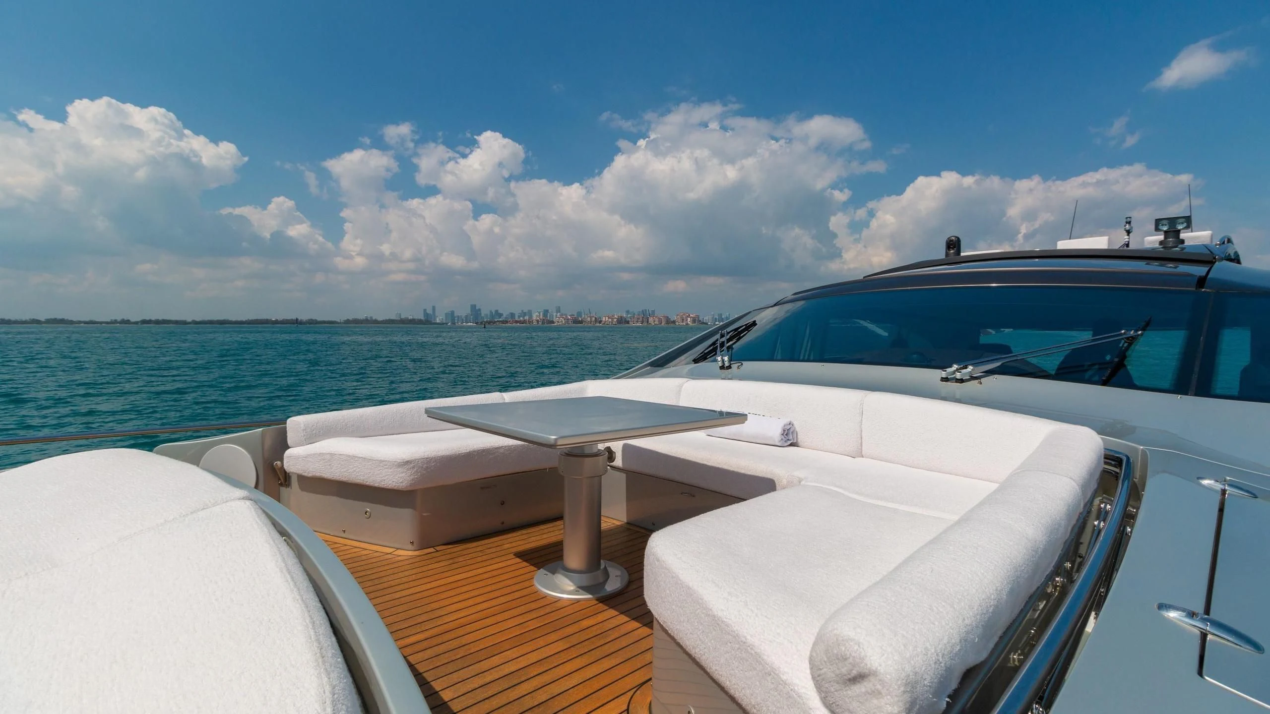 a boat on the water aboard VIXEN Yacht for Sale