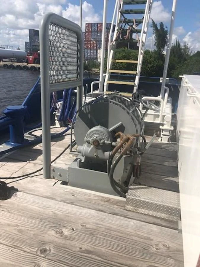 a boat with a satellite dish on it aboard OCEANUS V Yacht for Sale