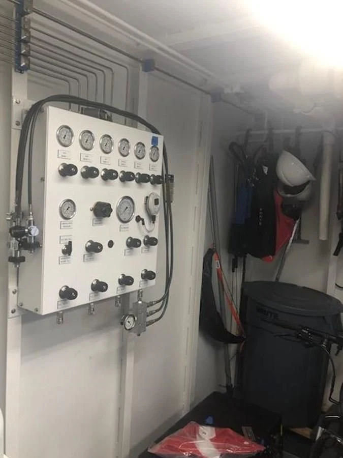 a machine with buttons and knobs aboard OCEANUS V Yacht for Sale