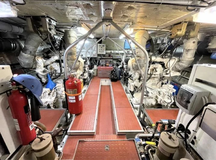 inside of a vehicle aboard BLUE LEGEND Yacht for Sale