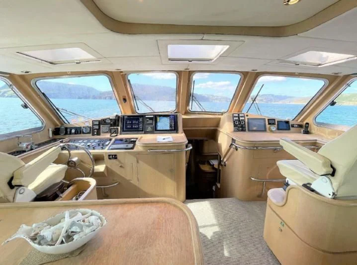 inside of a vehicle aboard BLUE LEGEND Yacht for Sale