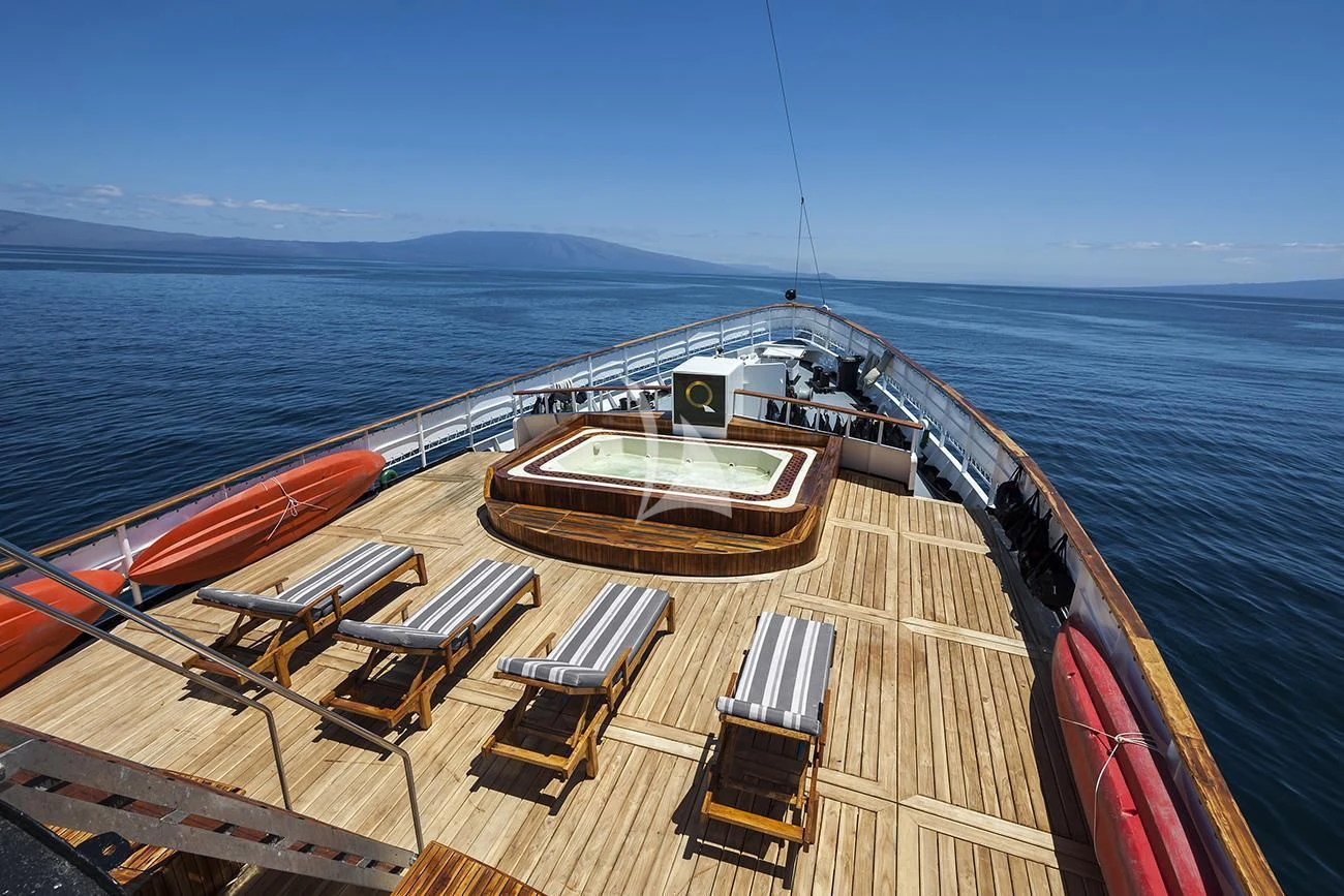 a deck of a boat aboard EVOLUTION Yacht for Sale