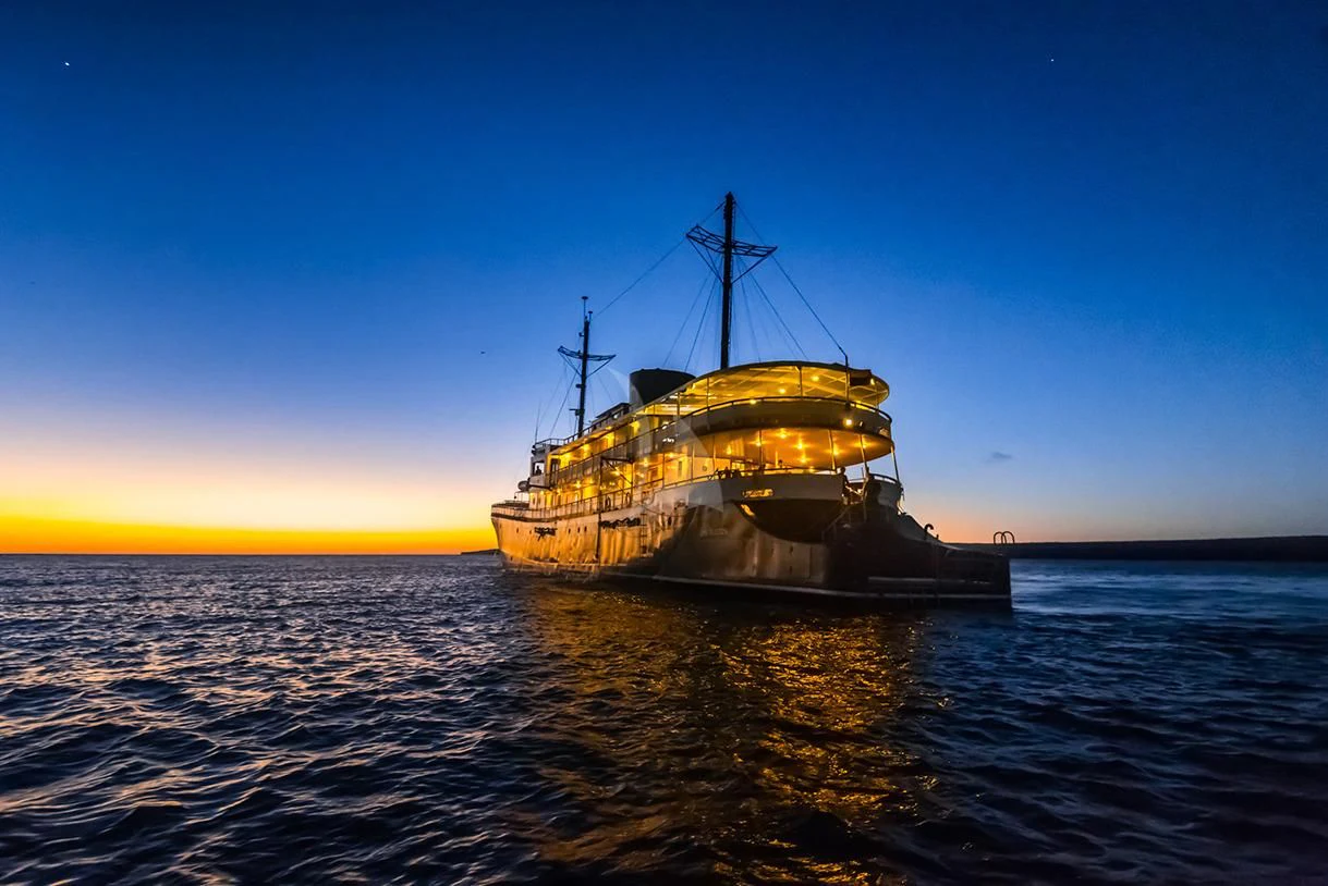 a boat in the water aboard EVOLUTION Yacht for Sale