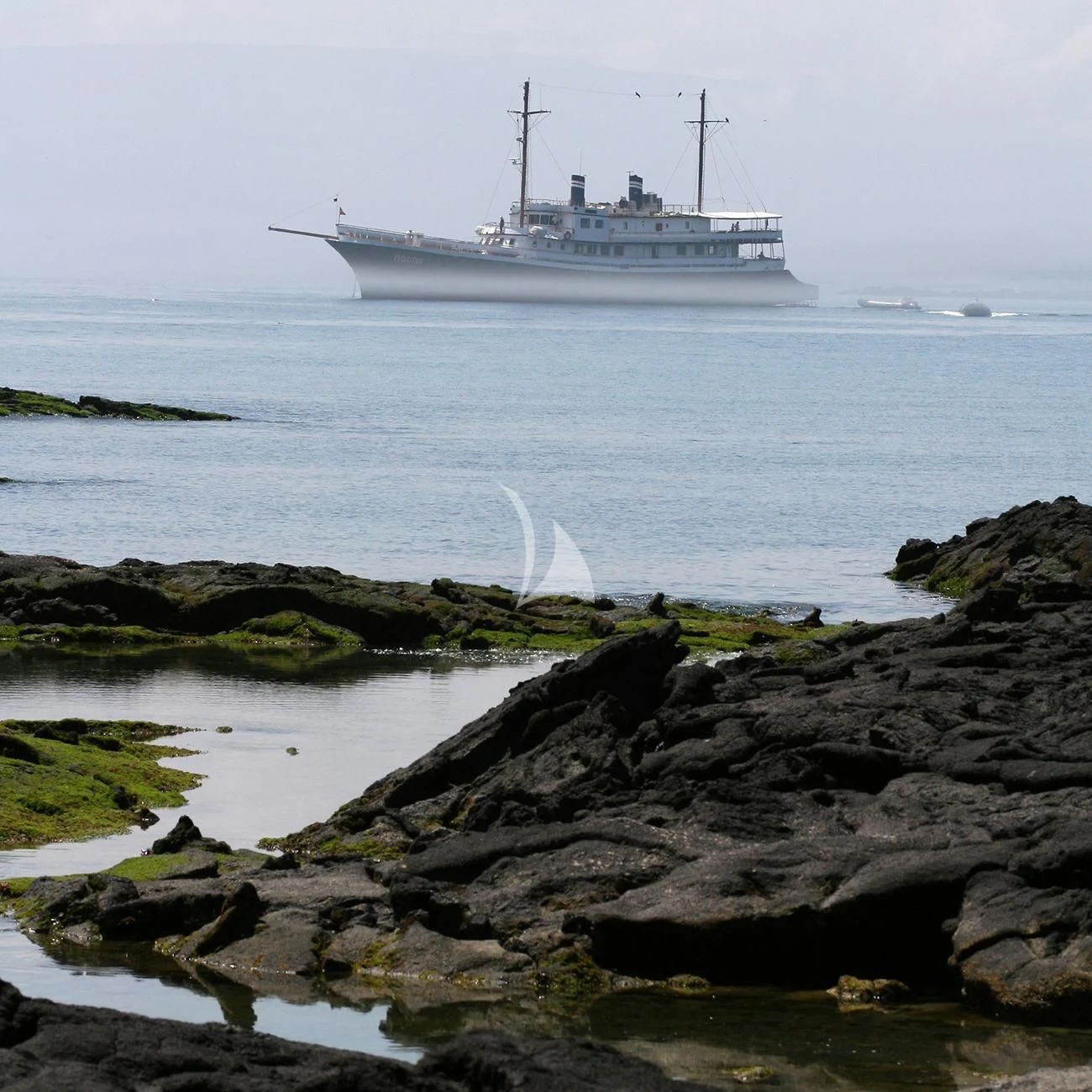 a ship in the water aboard EVOLUTION Yacht for Sale