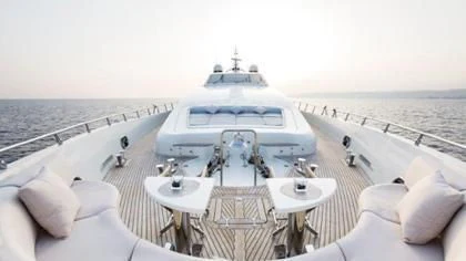 a boat on a body of water aboard LIBERDADE Yacht for Sale