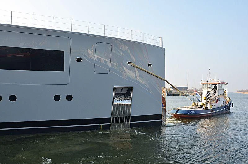 a boat in the water aboard MOONRISE Yacht for Sale