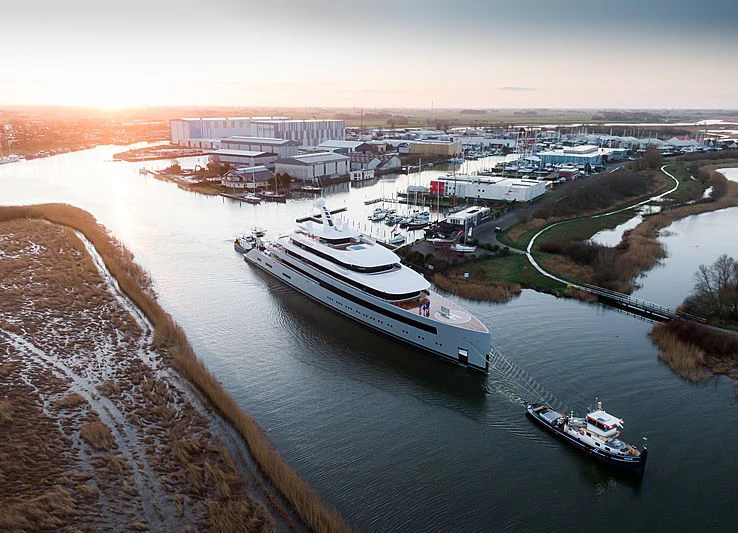 boats on a river aboard MOONRISE Yacht for Sale