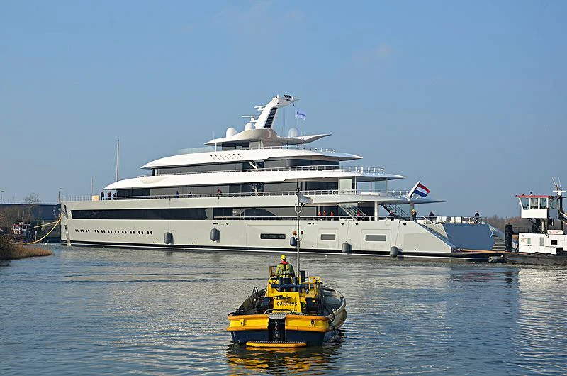 a boat and a boat in the water aboard MOONRISE Yacht for Sale