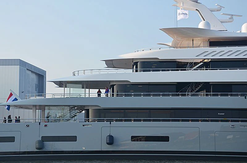 a large white building aboard MOONRISE Yacht for Sale