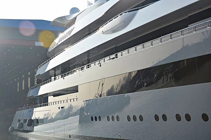 a close-up of a ship aboard MOONRISE Yacht for Sale