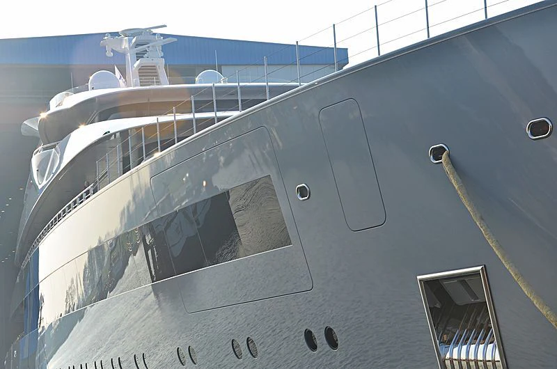 the front of a boat aboard MOONRISE Yacht for Sale
