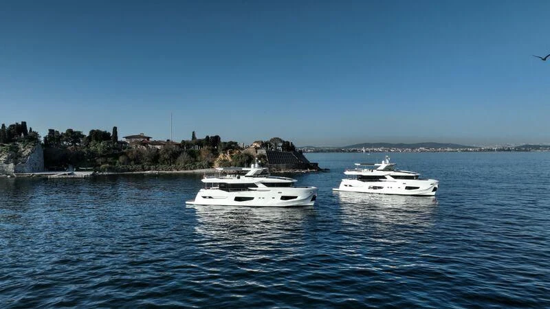 a group of boats on the water aboard NUMARINE 26XP/24 Yacht for Sale