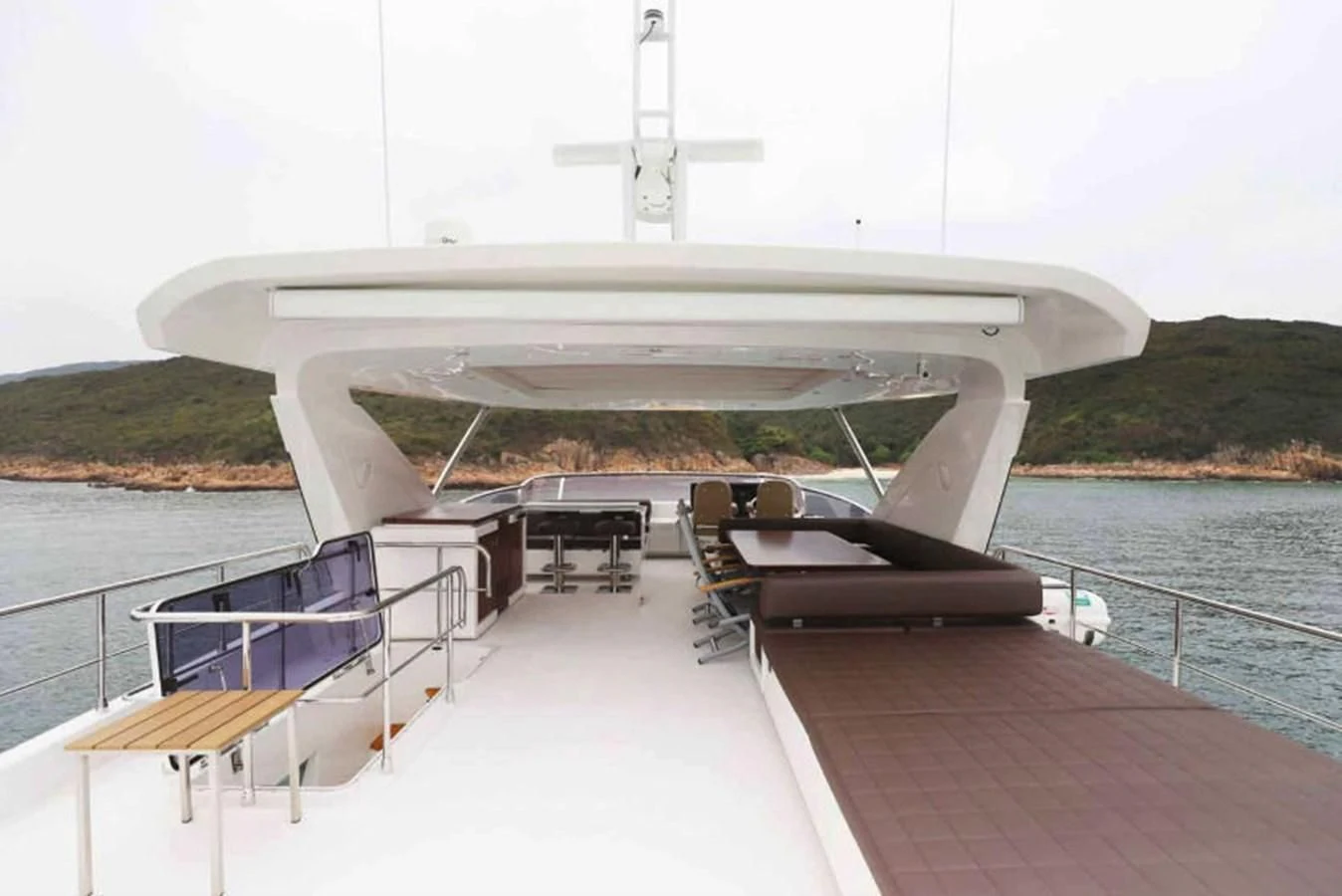 a boat on a body of water aboard AZIMUT 80 FLYBRIDGE Yacht for Sale