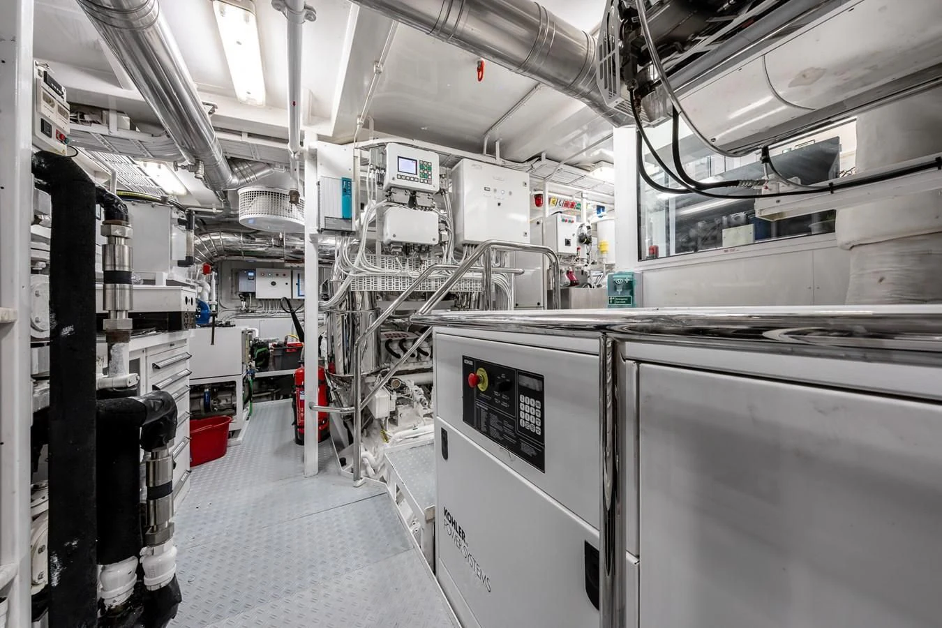 a room with machines aboard GO Yacht for Sale