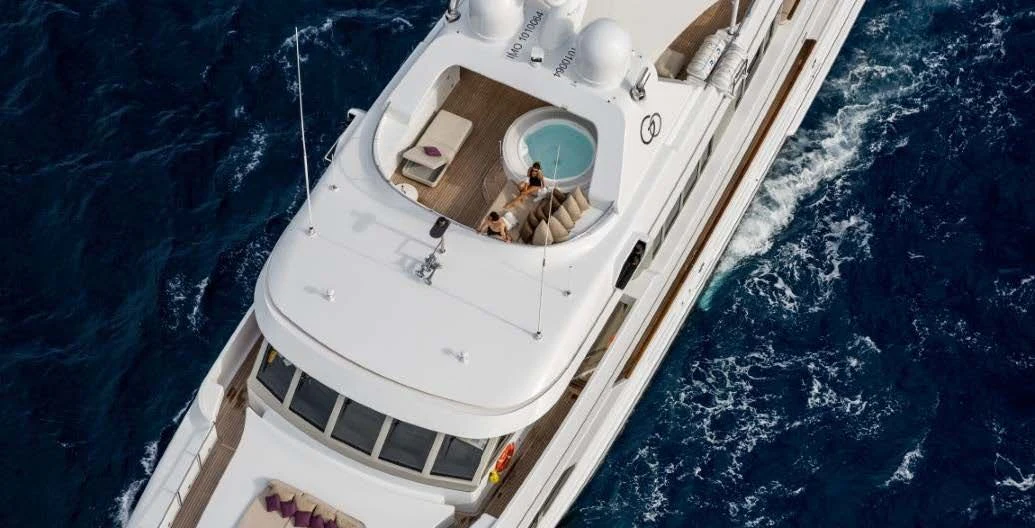 a boat in the water aboard GO Yacht for Sale