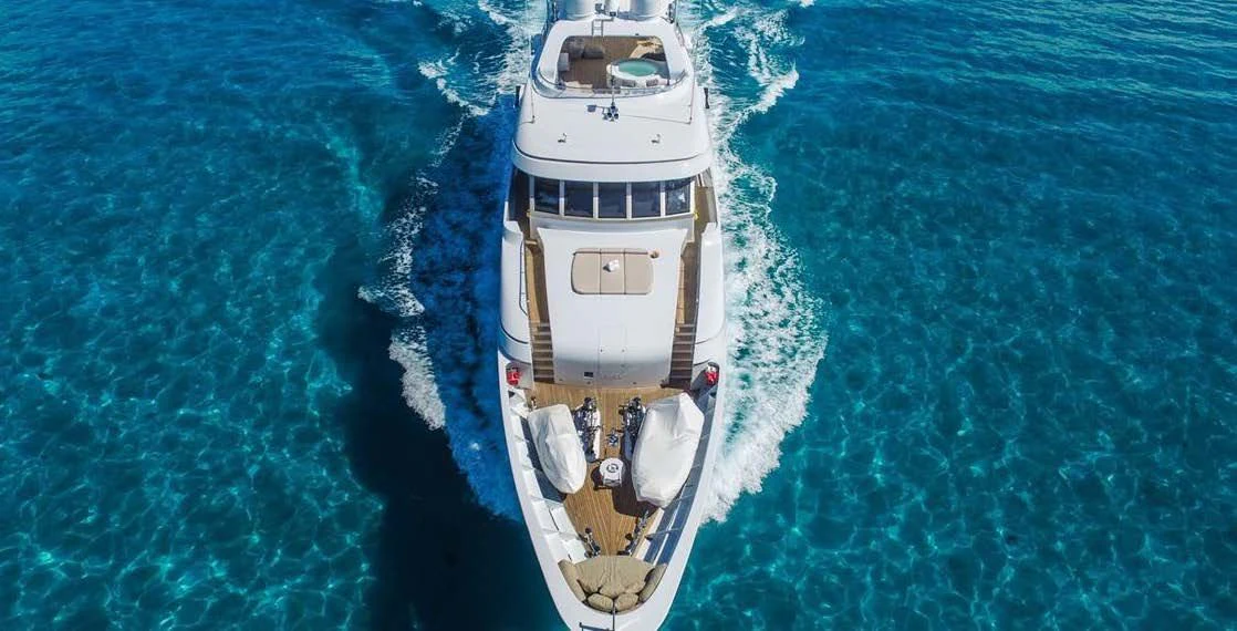 a boat in the water aboard GO Yacht for Sale