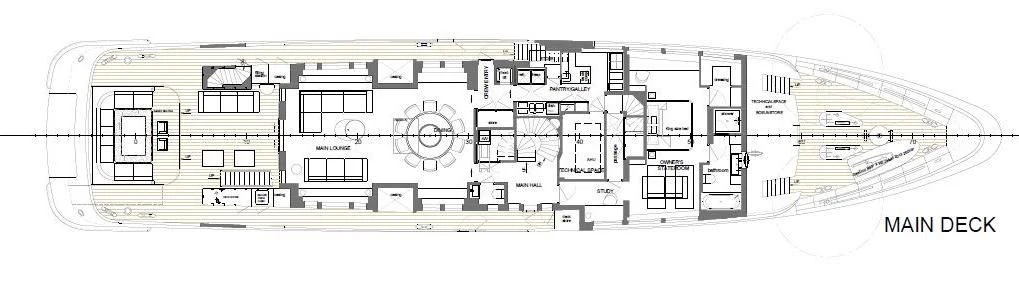 diagram, engineering drawing aboard GO Yacht for Sale