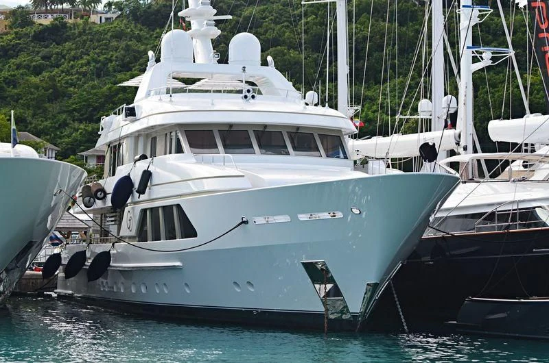 a group of boats in the water aboard GO Yacht for Sale