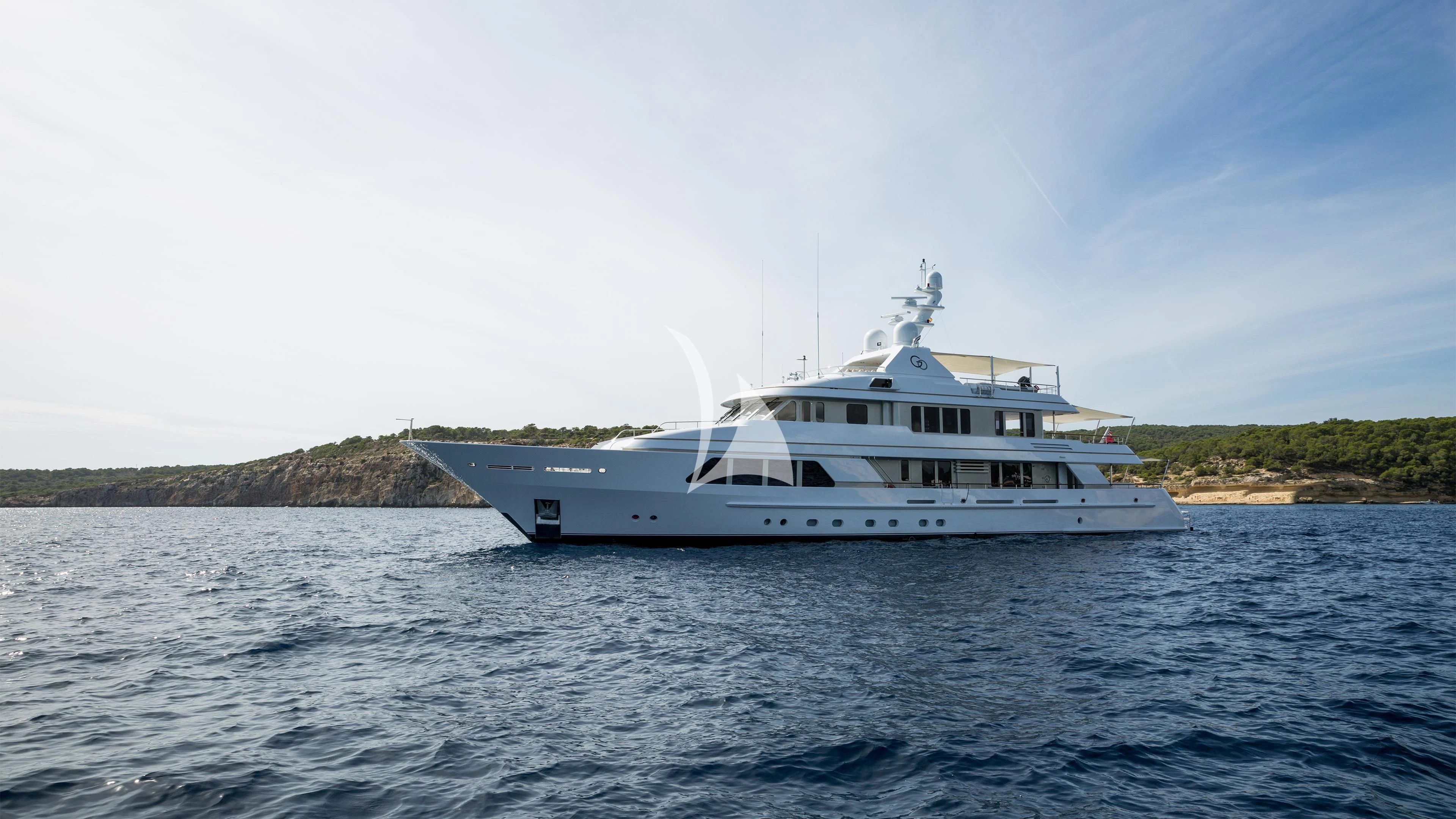 a boat on the water aboard GO Yacht for Sale