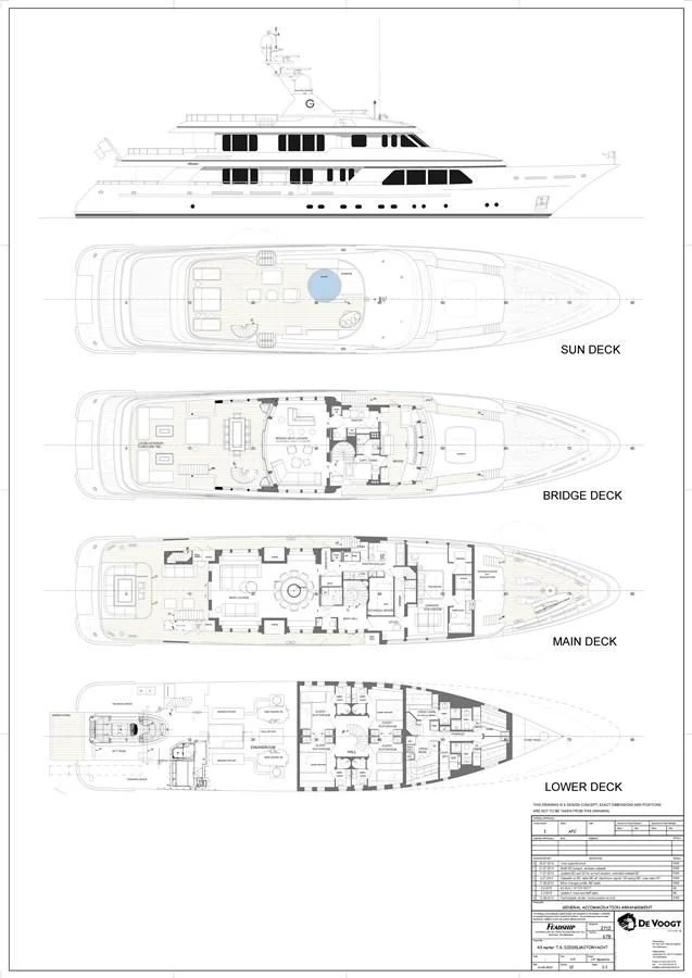 diagram aboard GO Yacht for Sale