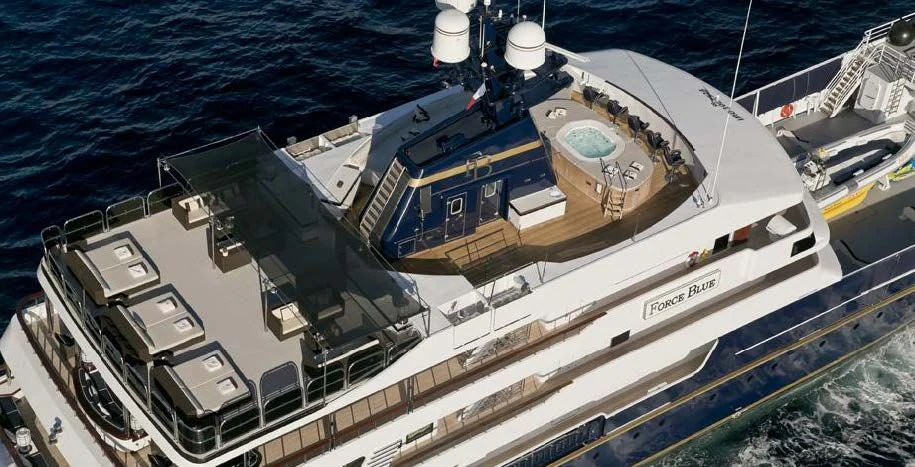 diagram, engineering drawing aboard FORCE BLUE Yacht for Charter
