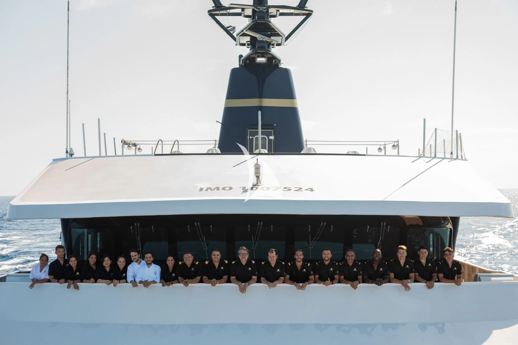 a group of people on a boat aboard FORCE BLUE Yacht for Charter