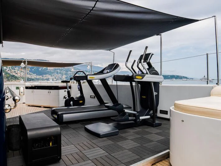 a large pool table aboard FORCE BLUE Yacht for Charter