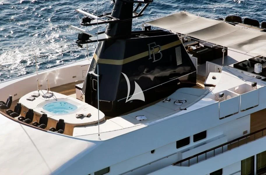 a boat on the water aboard FORCE BLUE Yacht for Charter