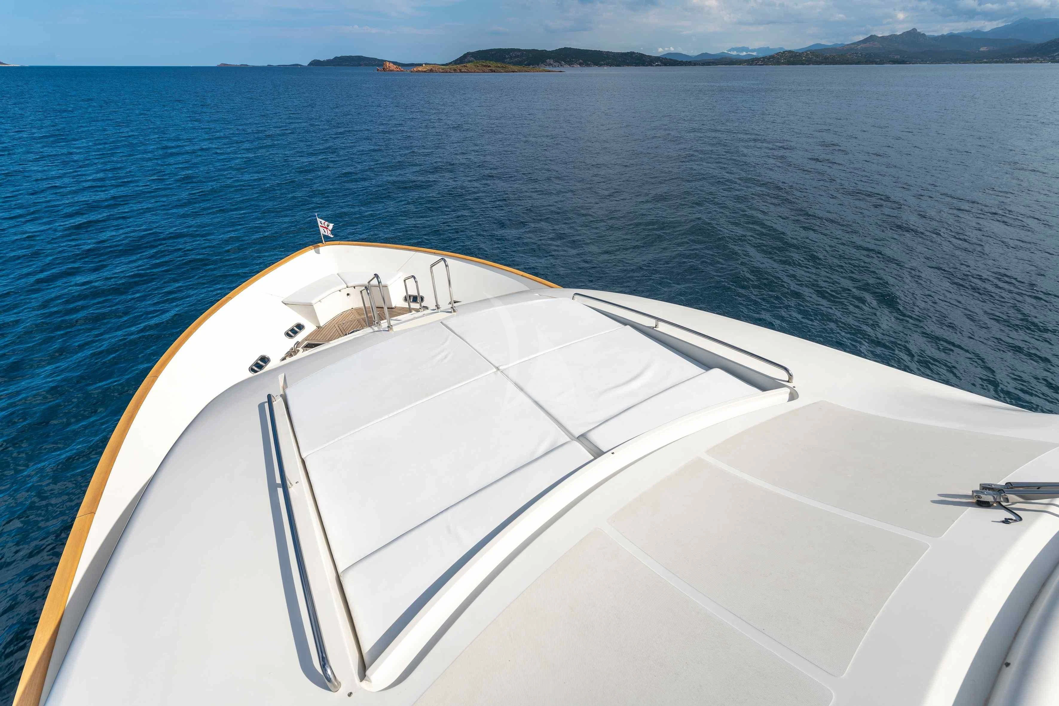 a boat on the water aboard EOLIA Yacht for Sale