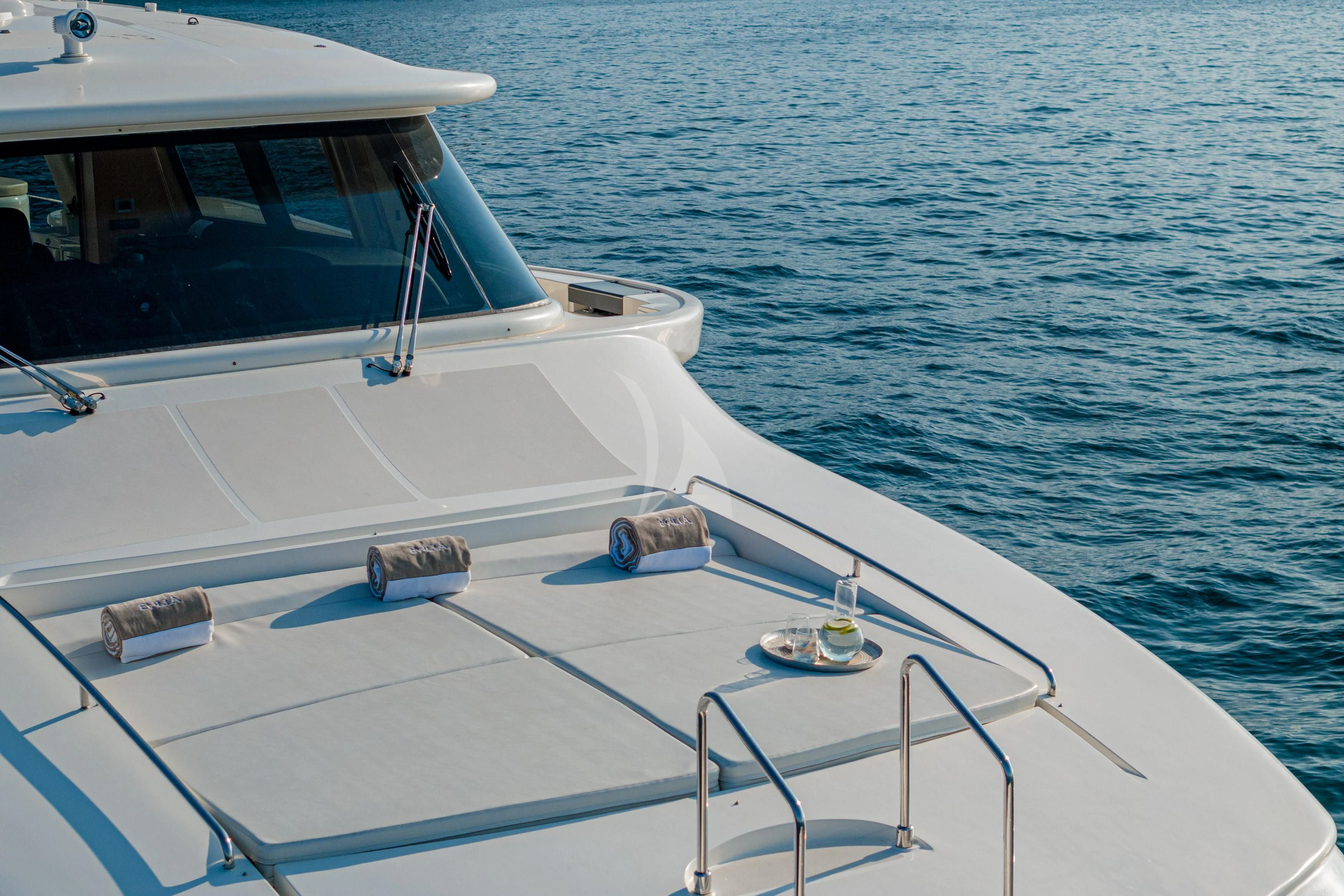 a boat on the water aboard EOLIA Yacht for Sale
