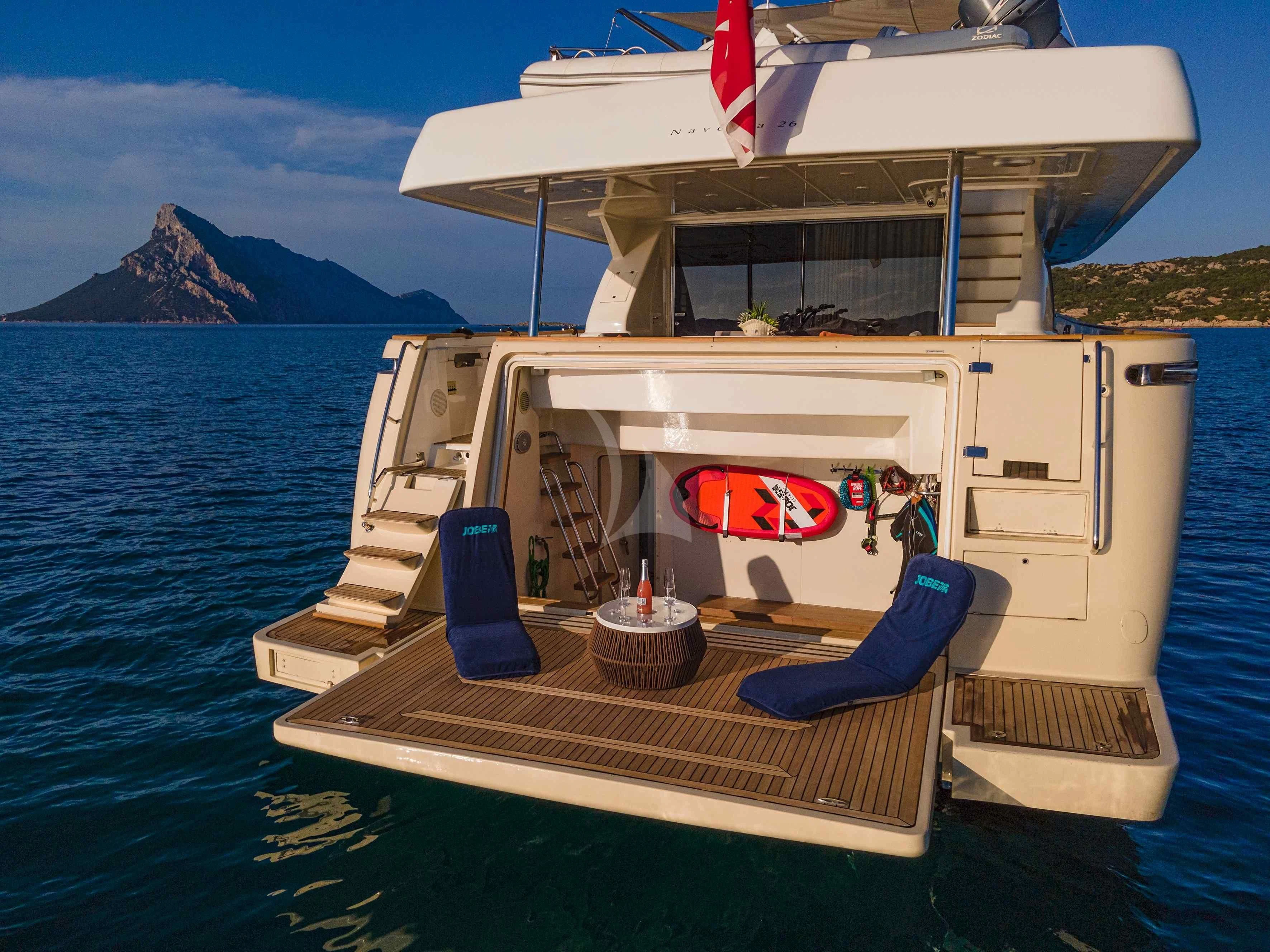 a boat on the water aboard EOLIA Yacht for Sale