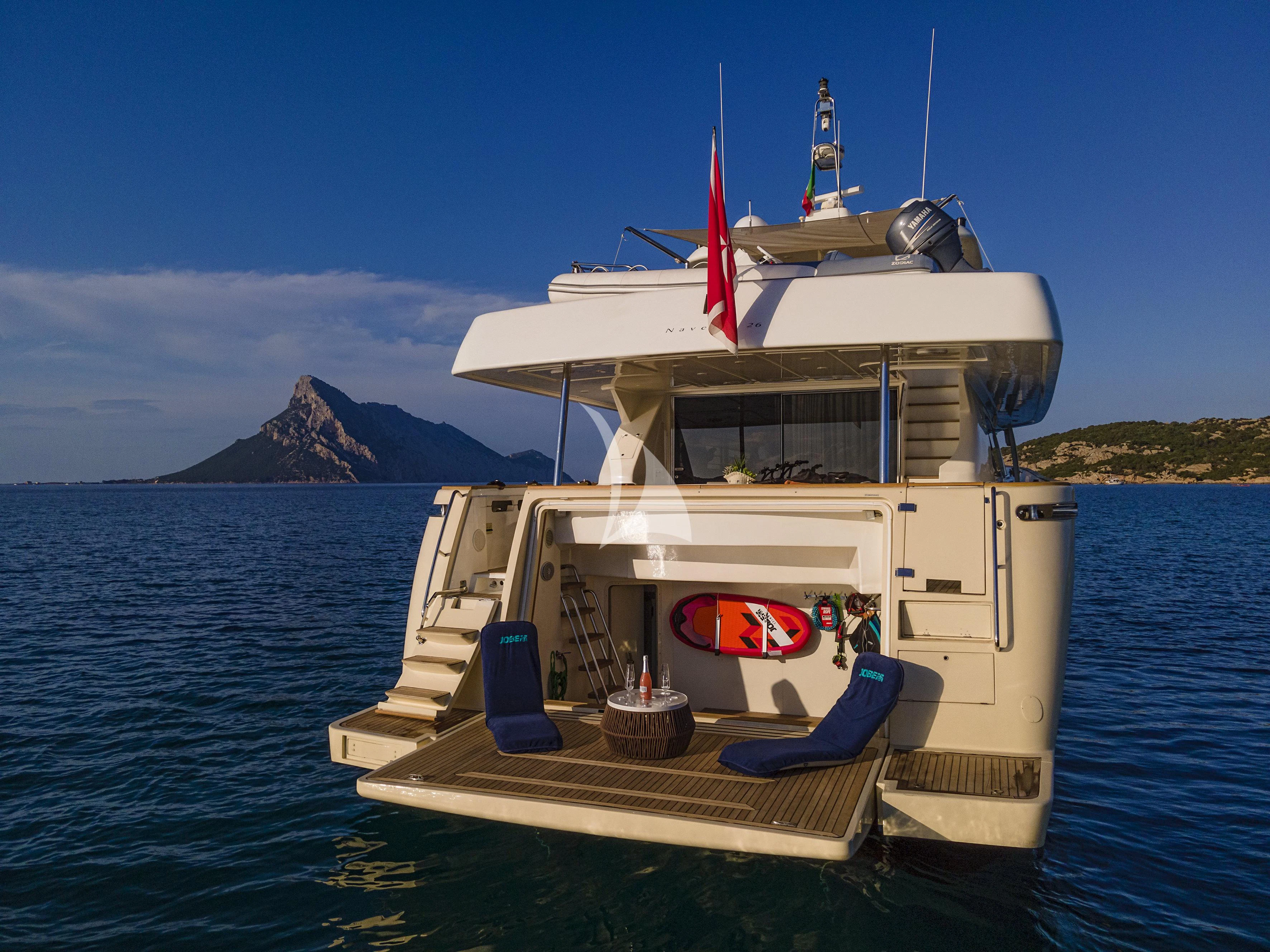 a boat on the water aboard EOLIA Yacht for Sale