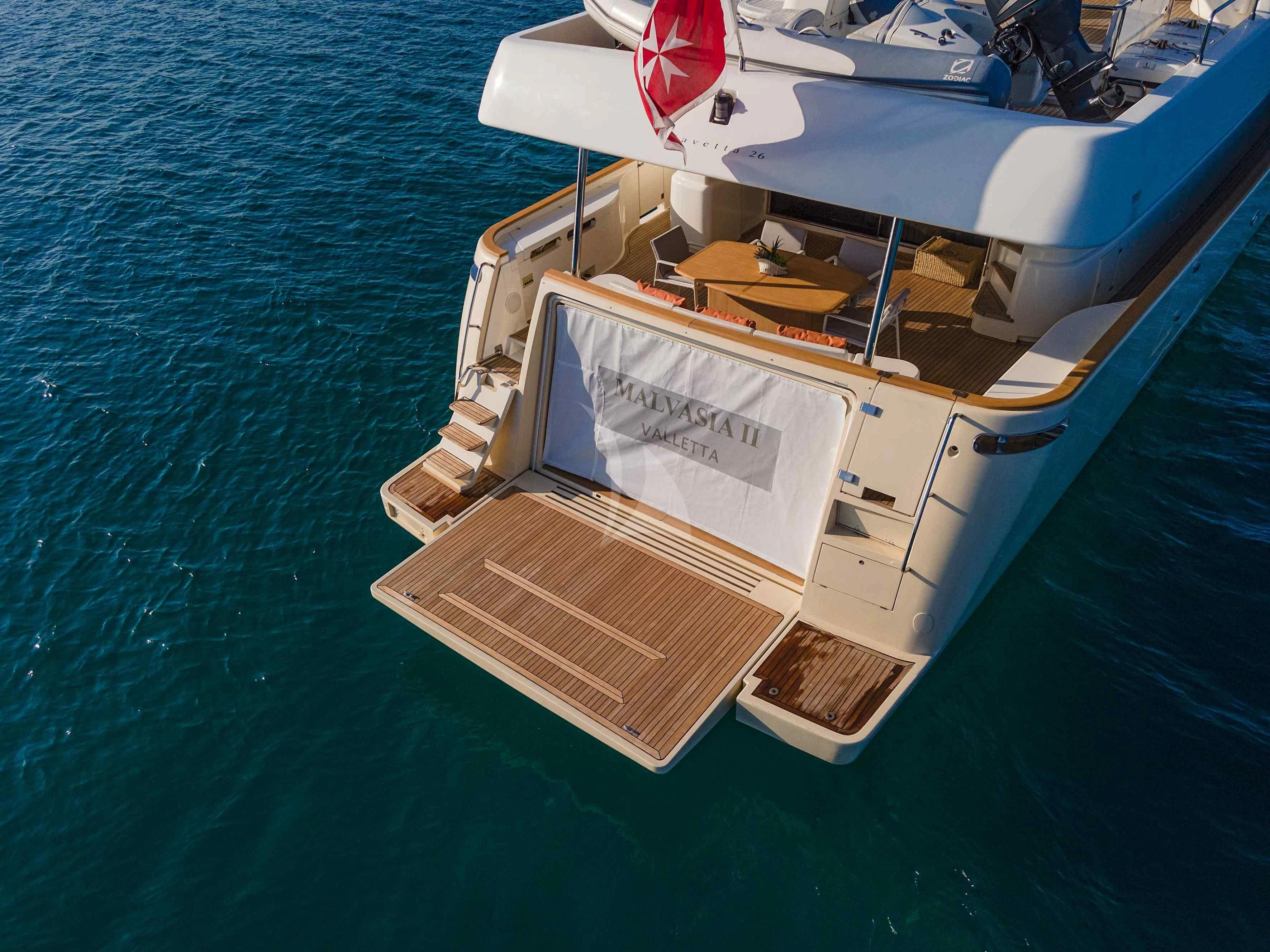 a boat on the water aboard EOLIA Yacht for Sale