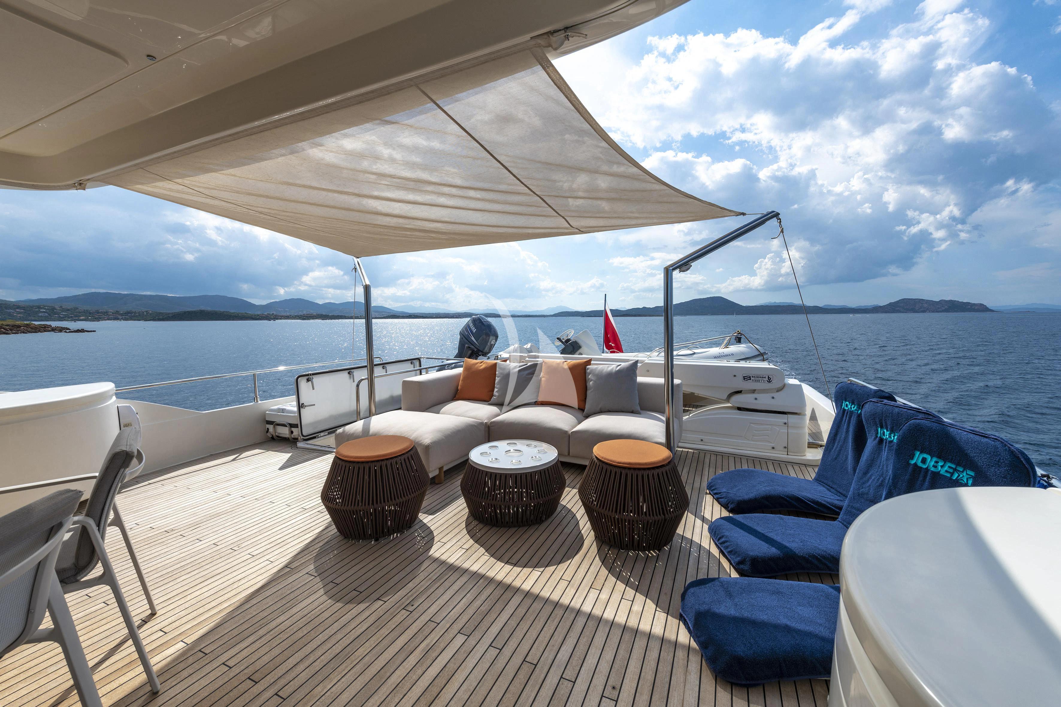 a boat on the water aboard EOLIA Yacht for Sale