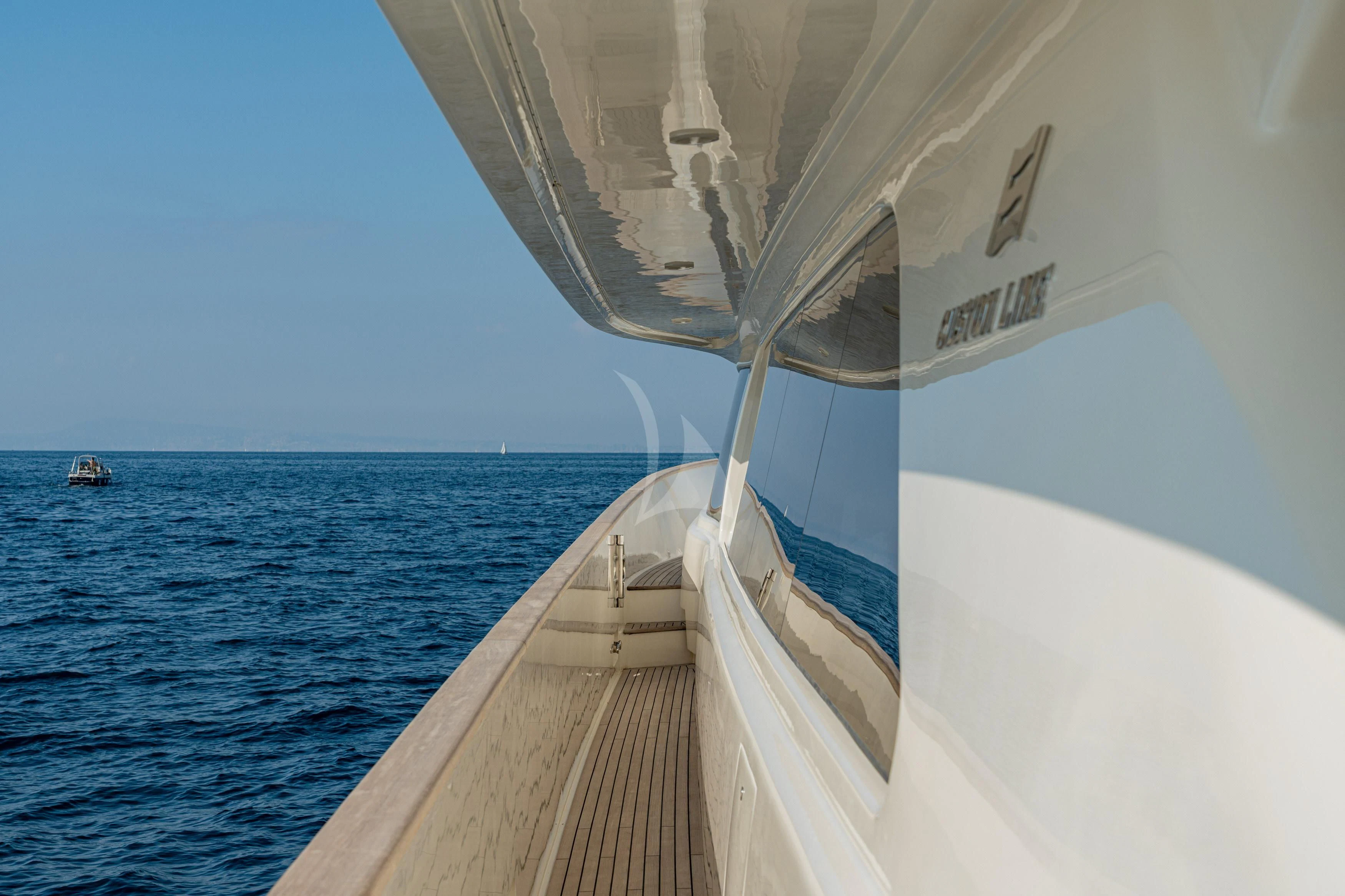 a boat on the water aboard EOLIA Yacht for Sale