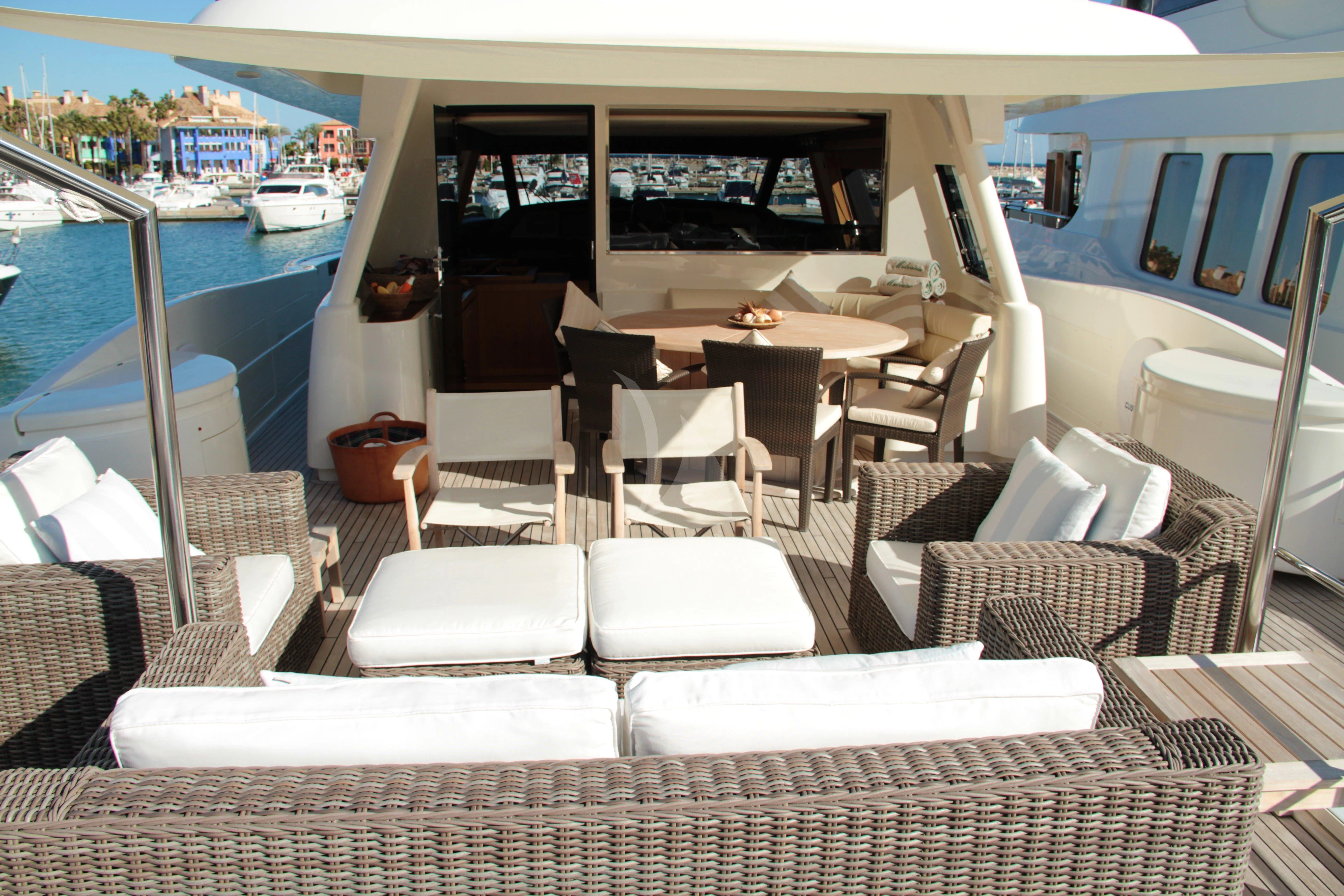 a boat on the water aboard EOLIA Yacht for Sale