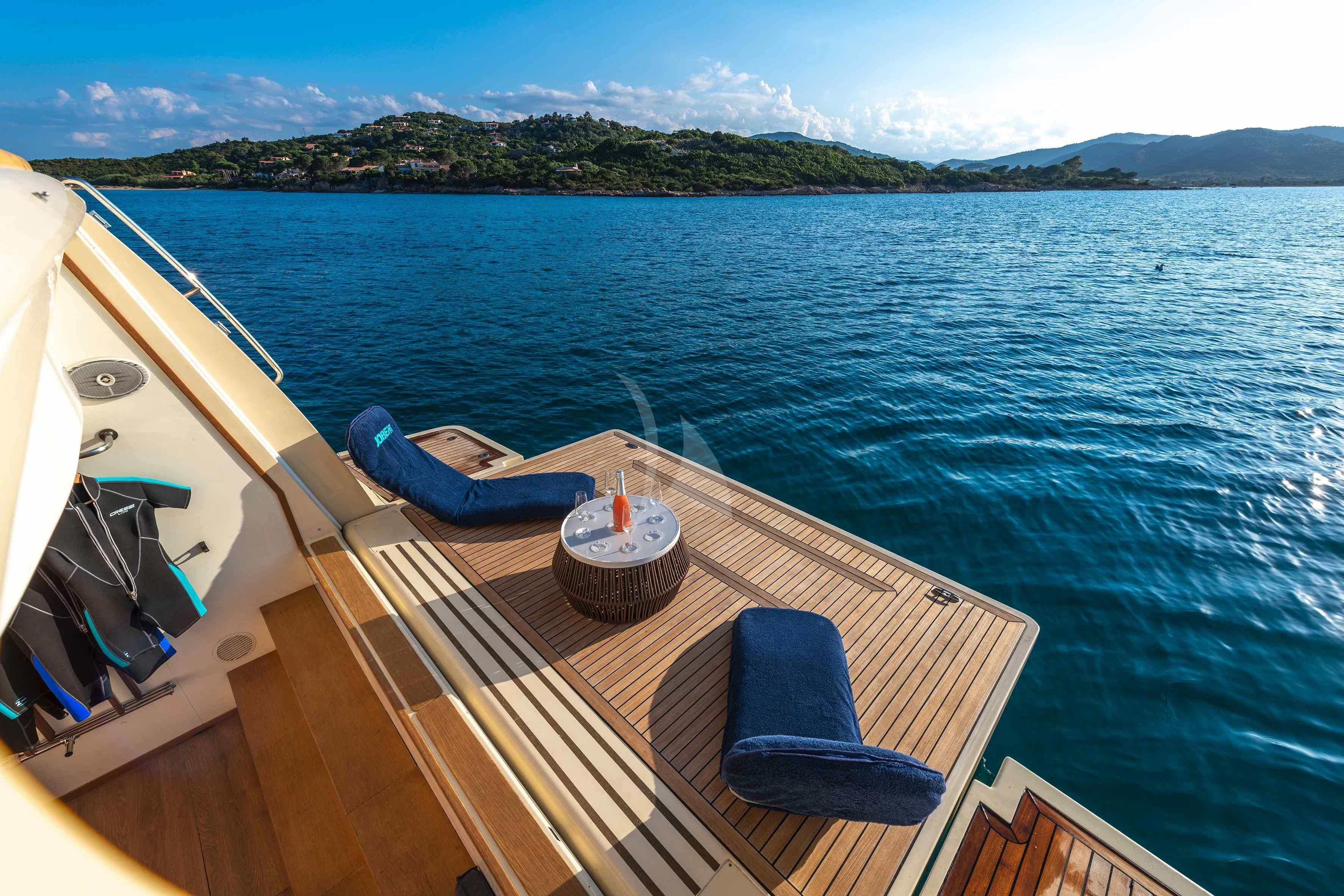 a boat on the water aboard EOLIA Yacht for Sale