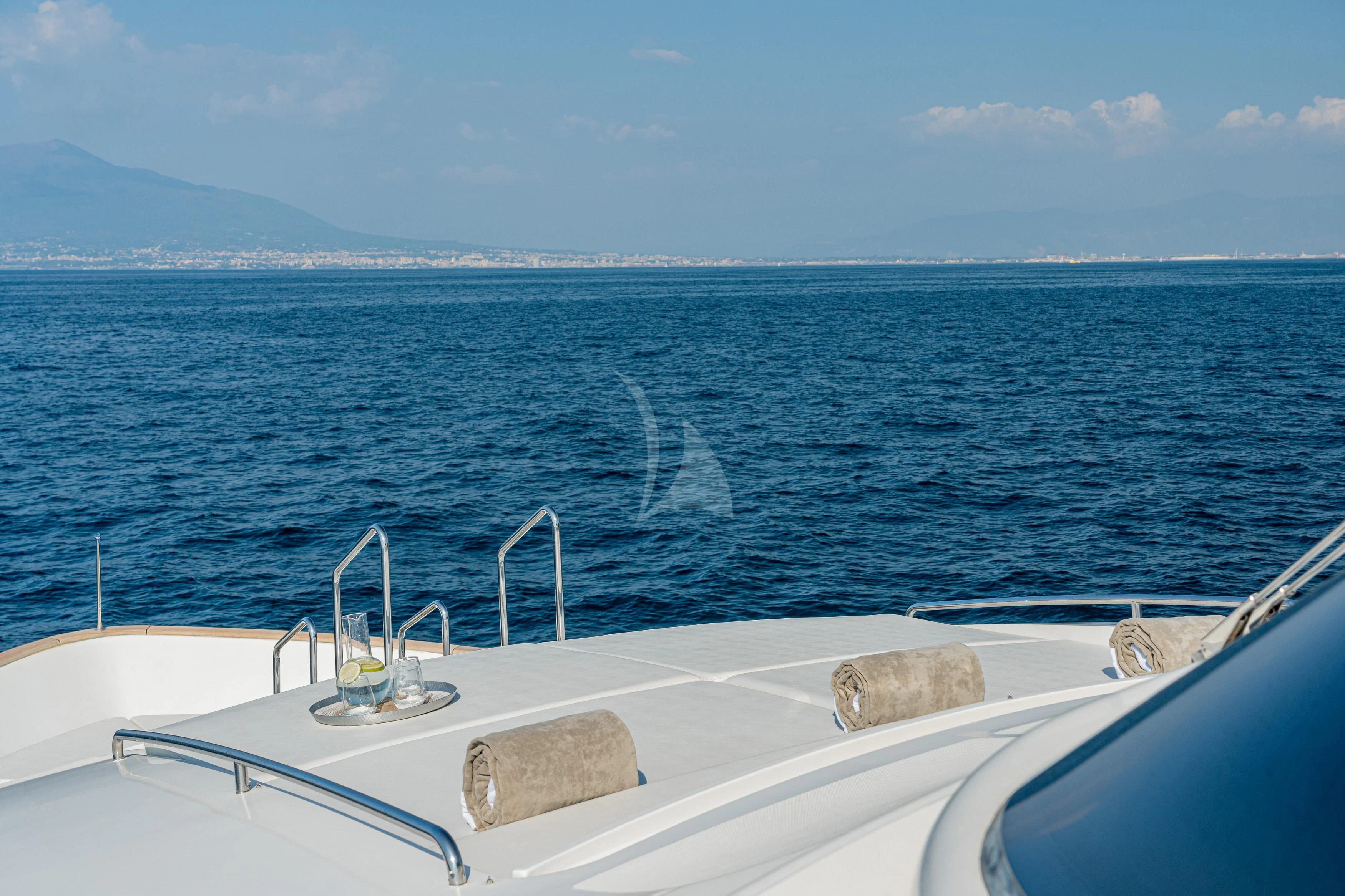 a boat on the water aboard EOLIA Yacht for Sale