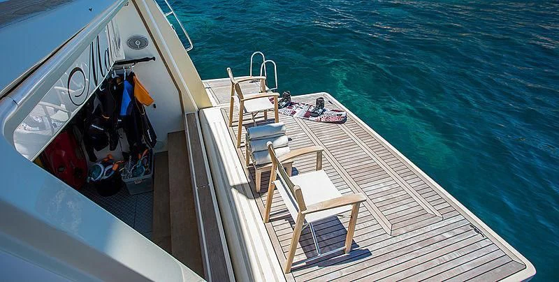 a boat on the water aboard EOLIA Yacht for Sale