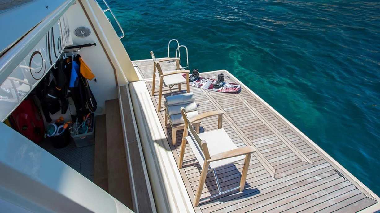 a boat on the water aboard EOLIA Yacht for Sale