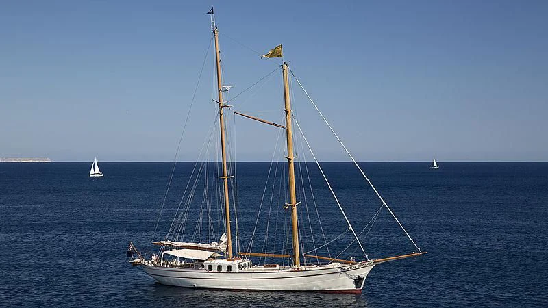 a sailboat on the water aboard SILVER SPRAY Yacht for Sale