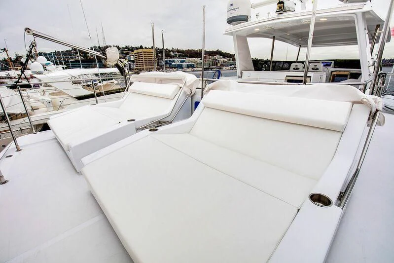 a group of white yachts aboard LE CANARD Yacht for Sale