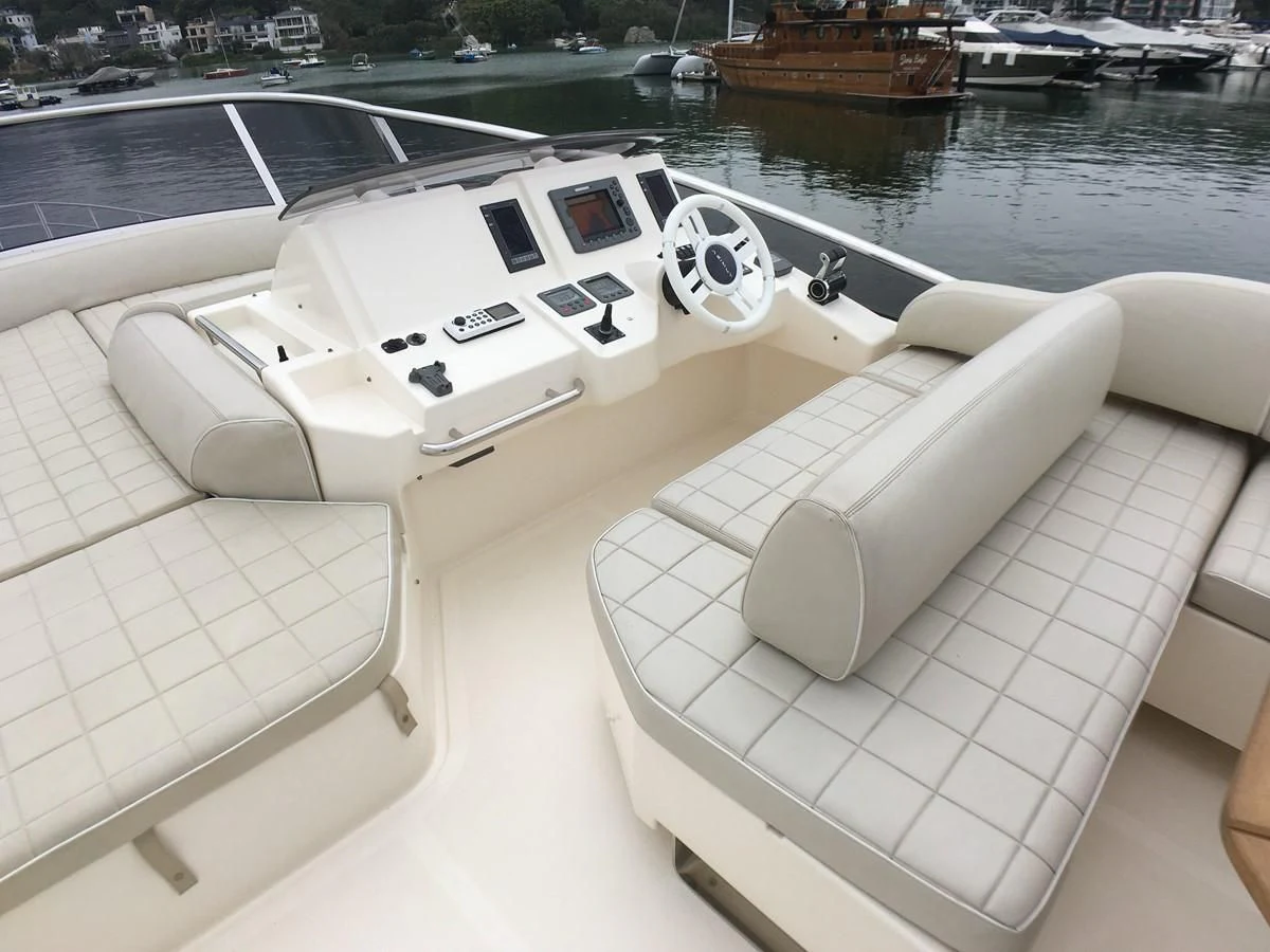 a boat on the water aboard AZIMUT 75 Yacht for Sale