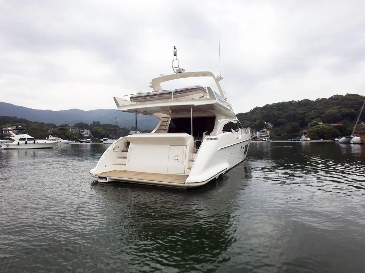 a boat in the water aboard AZIMUT 75 Yacht for Sale