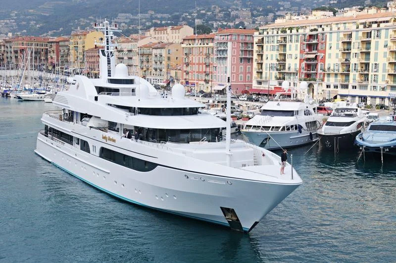 a boat in the water aboard LADY MARINA Yacht for Sale