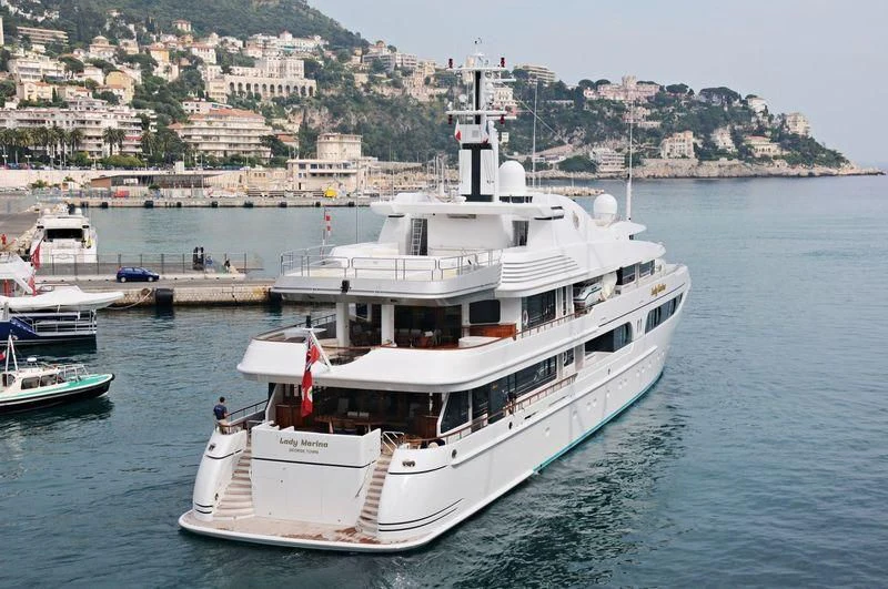 a boat in the water aboard LADY MARINA Yacht for Sale