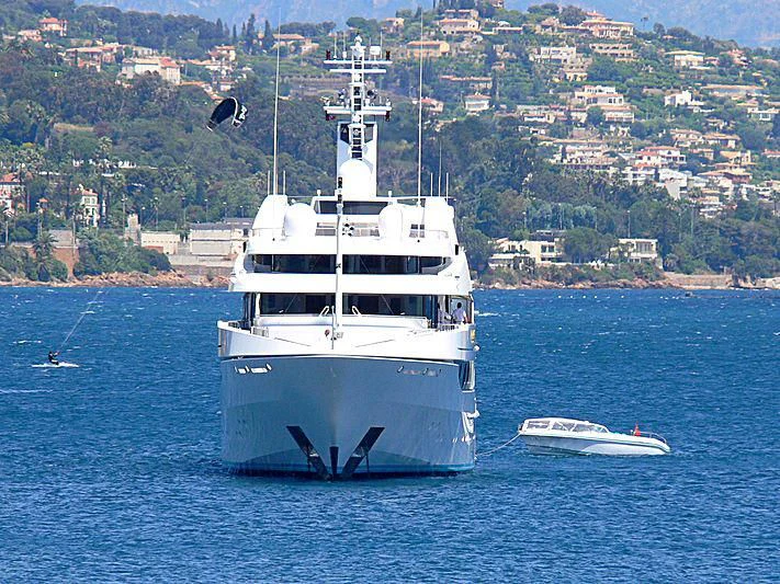 a boat sailing on the water aboard LADY MARINA Yacht for Sale