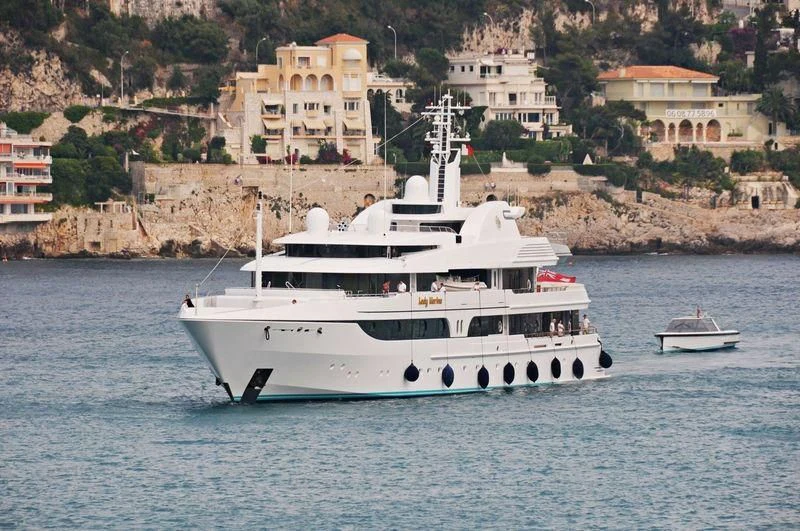 a boat on the water aboard LADY MARINA Yacht for Sale